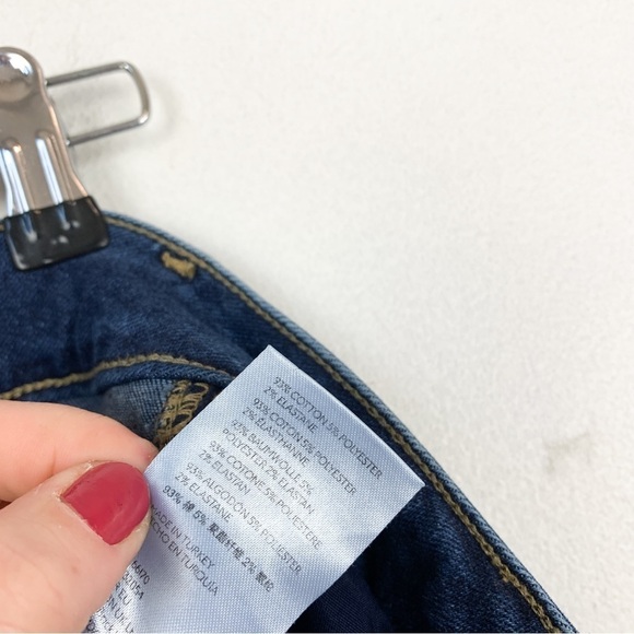 Free People We the Free Dark Wash Denim High Waisted Jeans Sz 24 - Picture 9 of 9